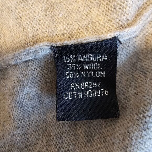 BCBGMAXAZRIA Gray Wool Angora Blend Sweater Women’s Size M - Picture 5 of 9